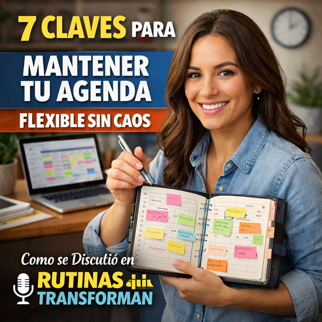 7 Claves para Mantener tu Agenda Flexible Sin Caos, Como se Discutió en Rutinas Que Transforman