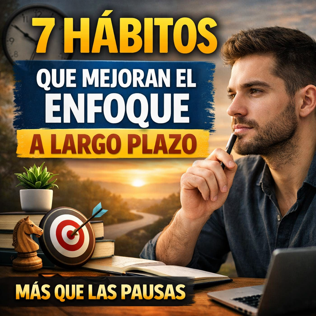 7 Hábitos que Mejoran el Enfoque a Largo Plazo Más que las Pausas