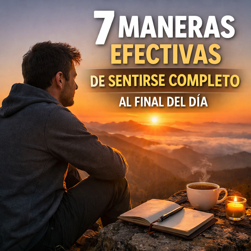 7 Maneras Efectivas de Sentirse Completo al Final del Día