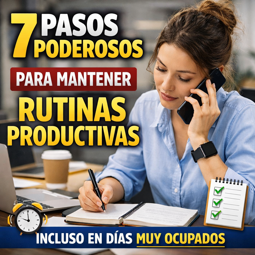 7 Pasos Poderosos para Mantener Rutinas Productivas Incluso en Días Muy Ocupados