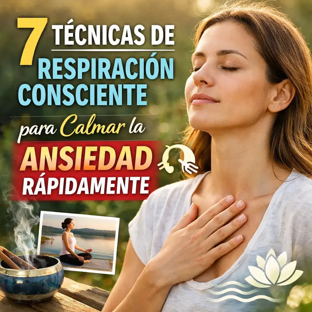 7 Técnicas de respiración consciente para Calmar la Ansiedad Rápidamente