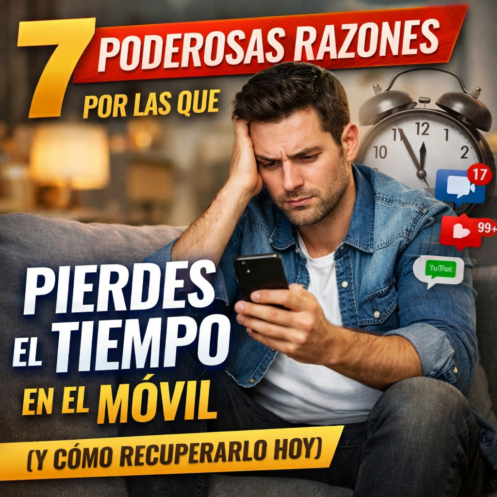 7 Poderosas Razones Por Las Que Pierdes el Tiempo en el Móvil (Y Cómo Recuperarlo Hoy)
