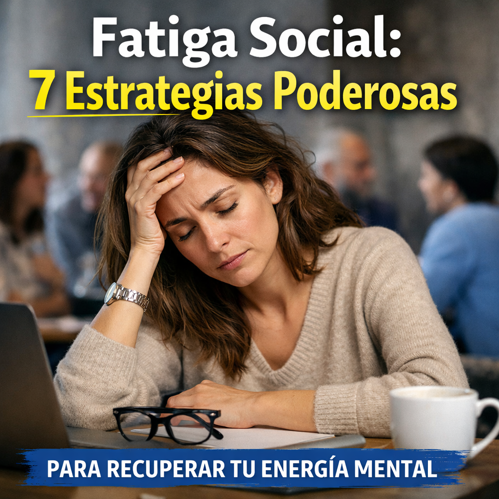 Fatiga social: 7 estrategias poderosas para recuperar tu energía mental