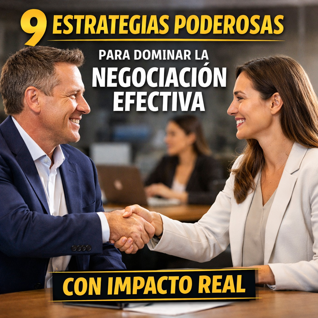 9 Estrategias Poderosas para Dominar la Negociación Efectiva con Impacto Real