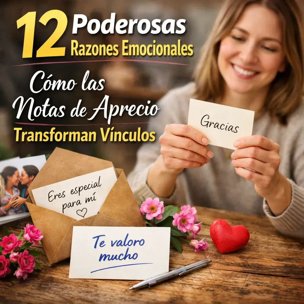 12 Poderosas Razones Emocionales: Cómo las Notas de Aprecio Transforman Vínculos