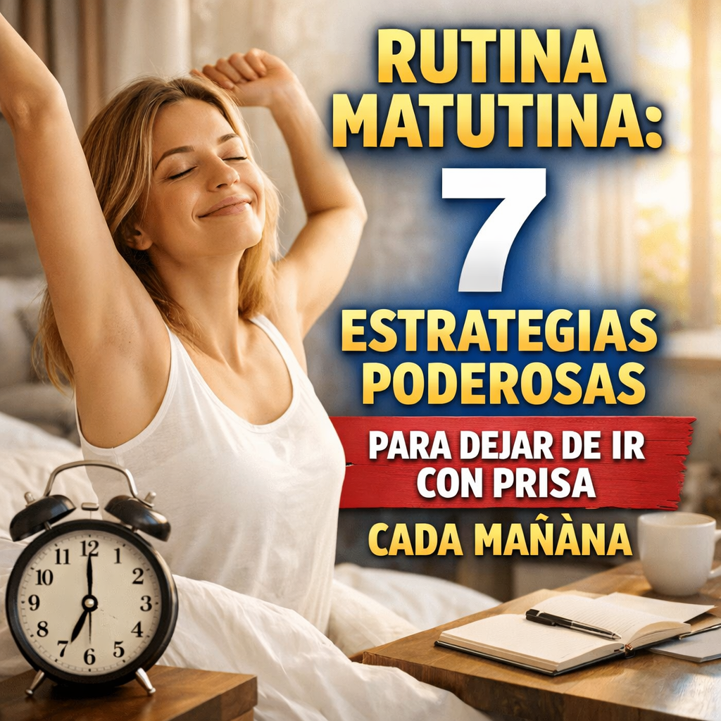 Rutina matutina: 7 Estrategias Poderosas para Dejar de Ir con Prisa Cada Mañana