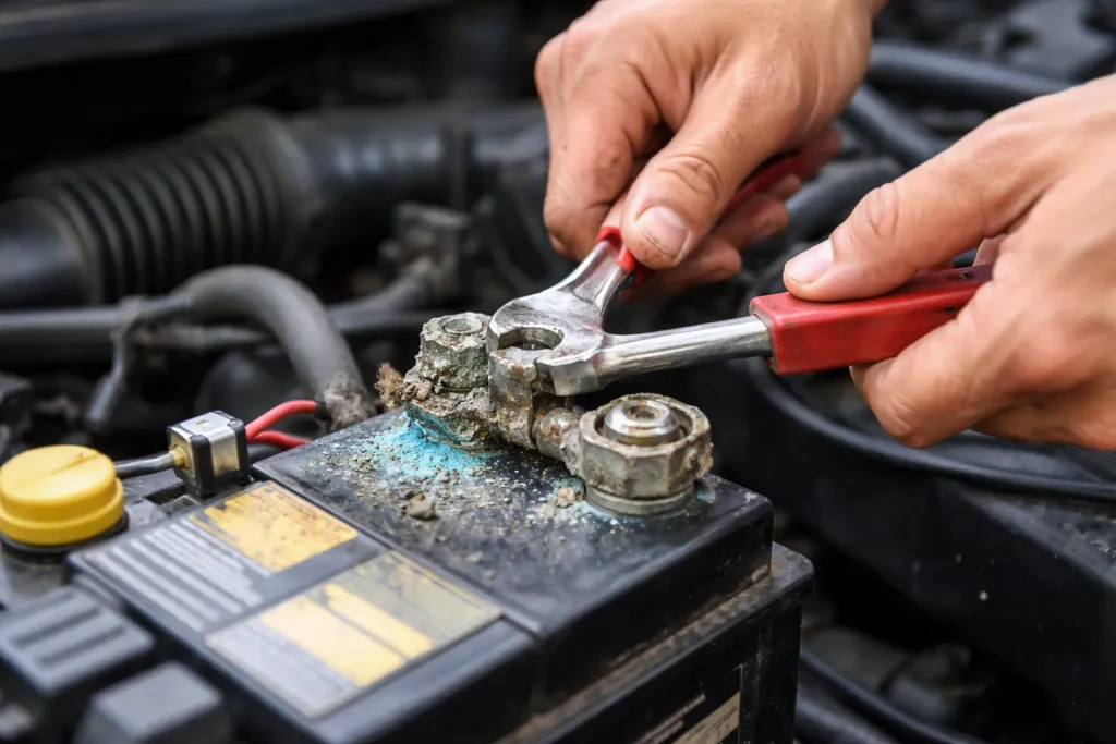 7 Trucos Poderosos 2026 para Solucionar Fallos del terminal de batería coche