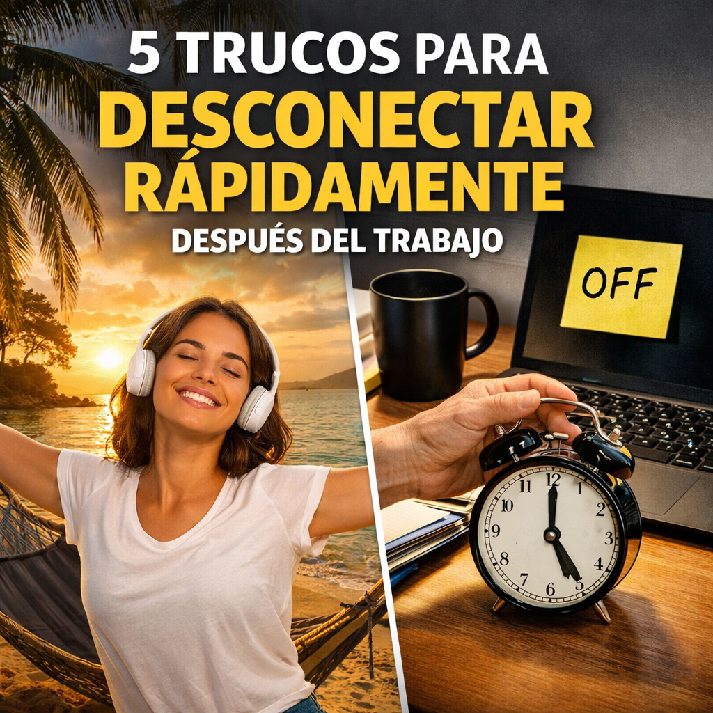 5 Trucos para Desconectar Rápidamente Después del Trabajo
