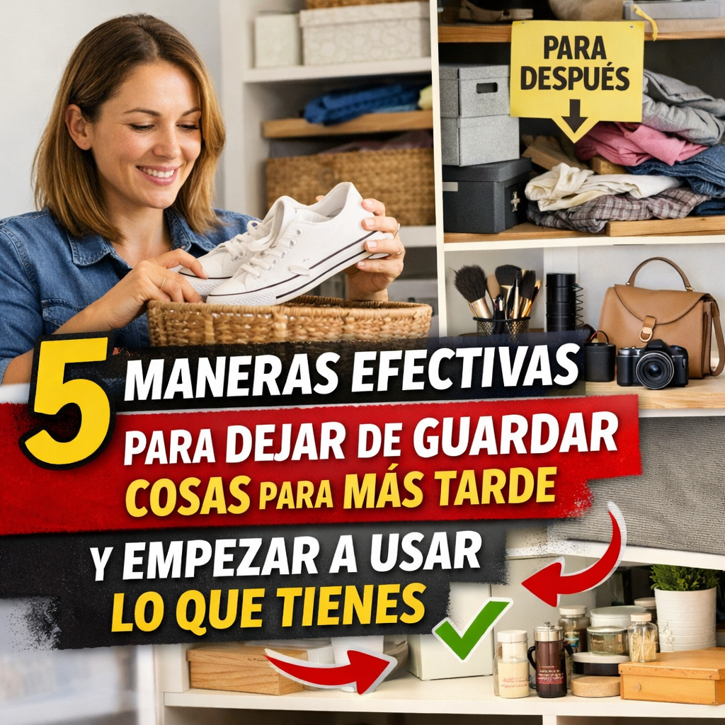 5 Maneras Efectivas para Dejar de Guardar Cosas para Más Tarde y Empezar a Usar lo que Tienes
